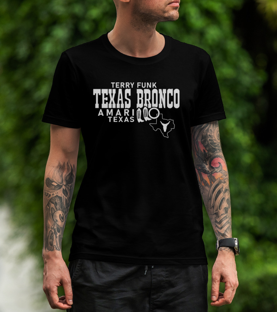Eddie Kingston Terry Funk Texas Bronco Amarillo Texas T-Shirt