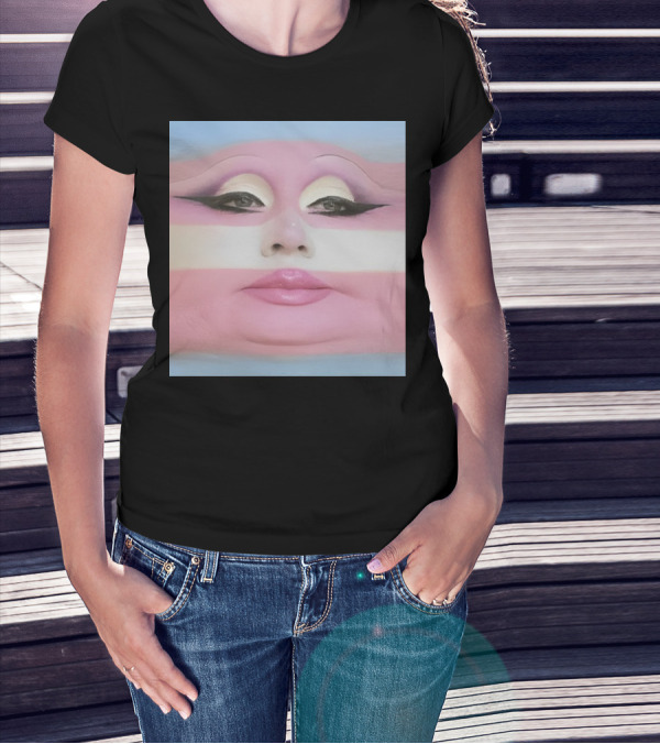 Juno Birch Transgender Flag Face T-Shirt