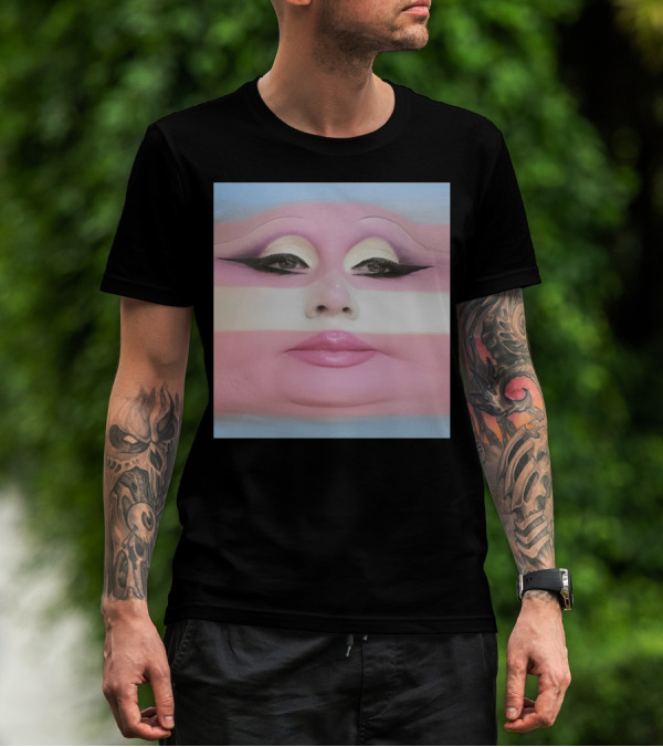 Juno Birch Transgender Flag Face T-Shirt