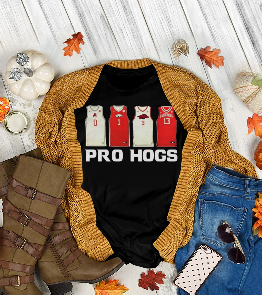 Pro Hogs Arkansas Basketball Jerseys Razorbacks Icons T-Shirt