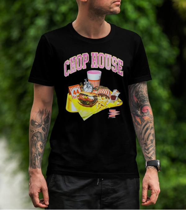 Chop House 44 Fast Food Combo With Burger Fries Drink And Condiments T-Shirt
