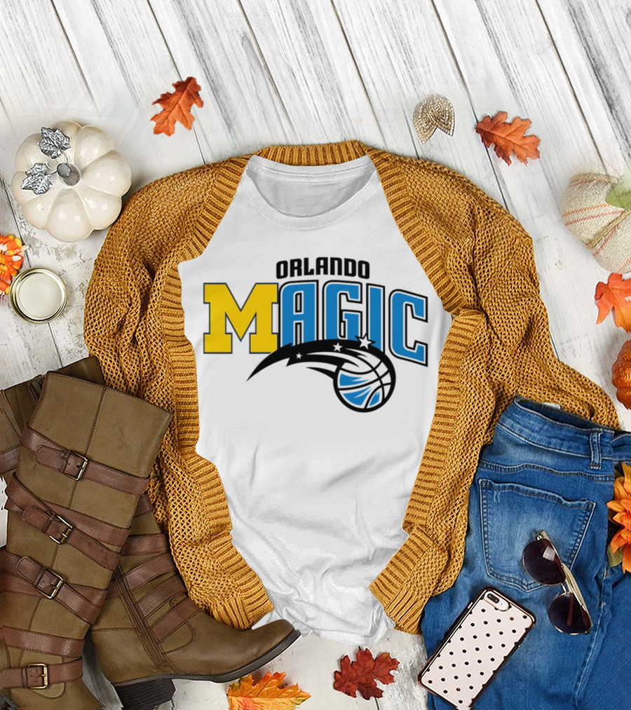 Orlando Magic Michigan Sports Collab Swanky Wolverine T-Shirt