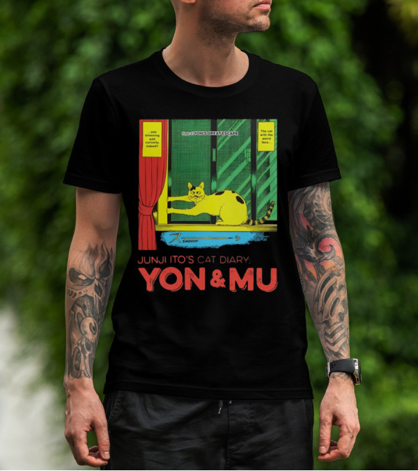 Junji Ito's Cat Diary Yon And Mu Yon’s Great Escape The Cat With The Weird Face T-Shirt