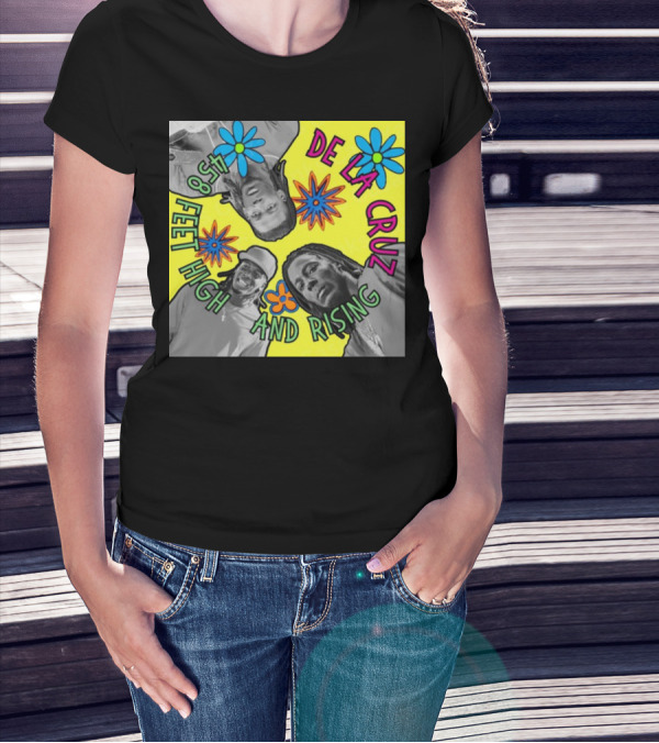 De La Cruz 458 Feet High And Rising Psychedelic Baseball Legend T-Shirt