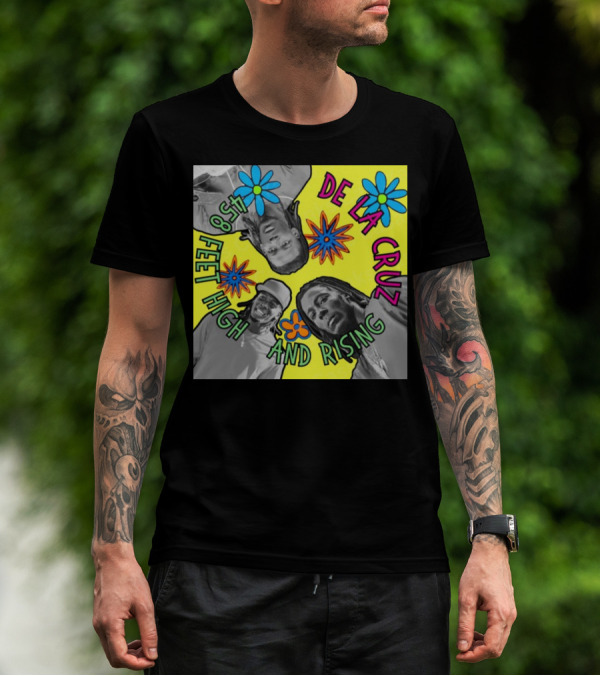 De La Cruz 458 Feet High And Rising Psychedelic Baseball Legend T-Shirt