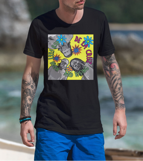 De La Cruz 458 Feet High And Rising Psychedelic Baseball Legend T-Shirt