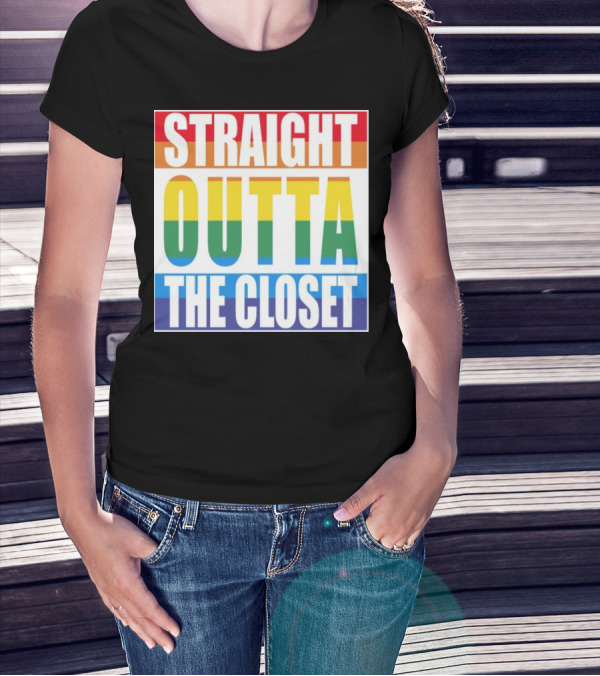 Noah Schnapp Straight Outta The Closet Rainbow T-Shirt