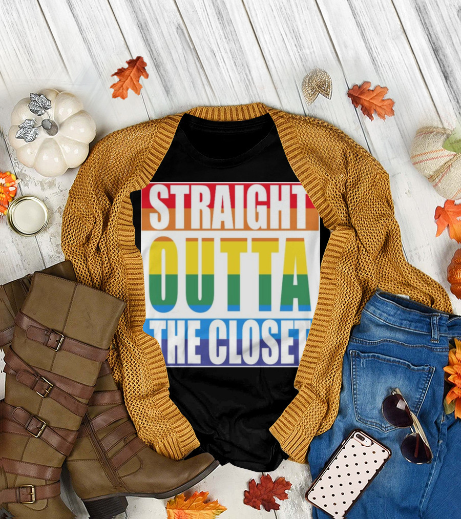 Noah Schnapp Straight Outta The Closet Rainbow T-Shirt