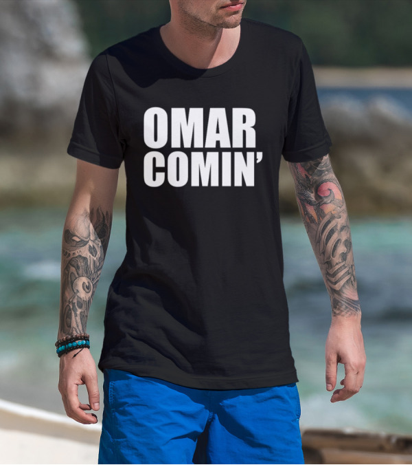 The Cure Wearing Omar Comin' Text T-Shirt