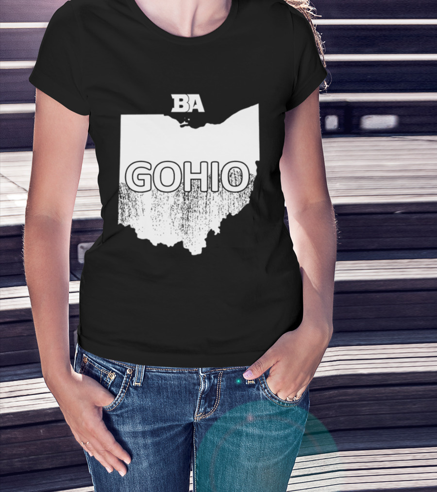 BA GOHIO Ohio Map T-Shirt