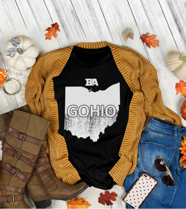BA GOHIO Ohio Map T-Shirt