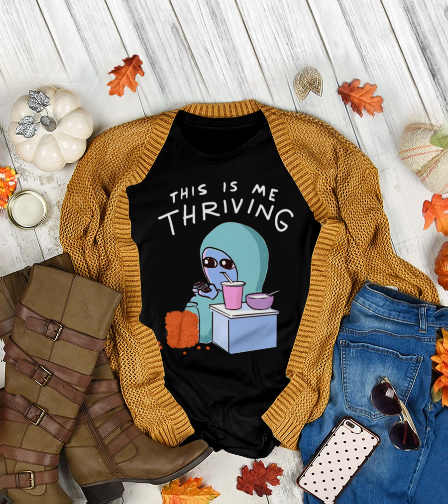 This Is Me Thriving Blanket Creature with Snacks T-Shirt