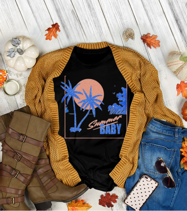 Summer Baby Tropical Sunset Vibes T-Shirt