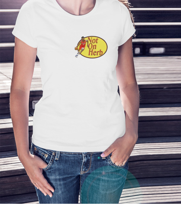 Not On Herb Basketball Player In Red Jersey T-Shirt