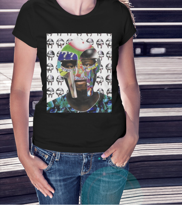 Ian Woods MF Doom Collage Mask T-Shirt