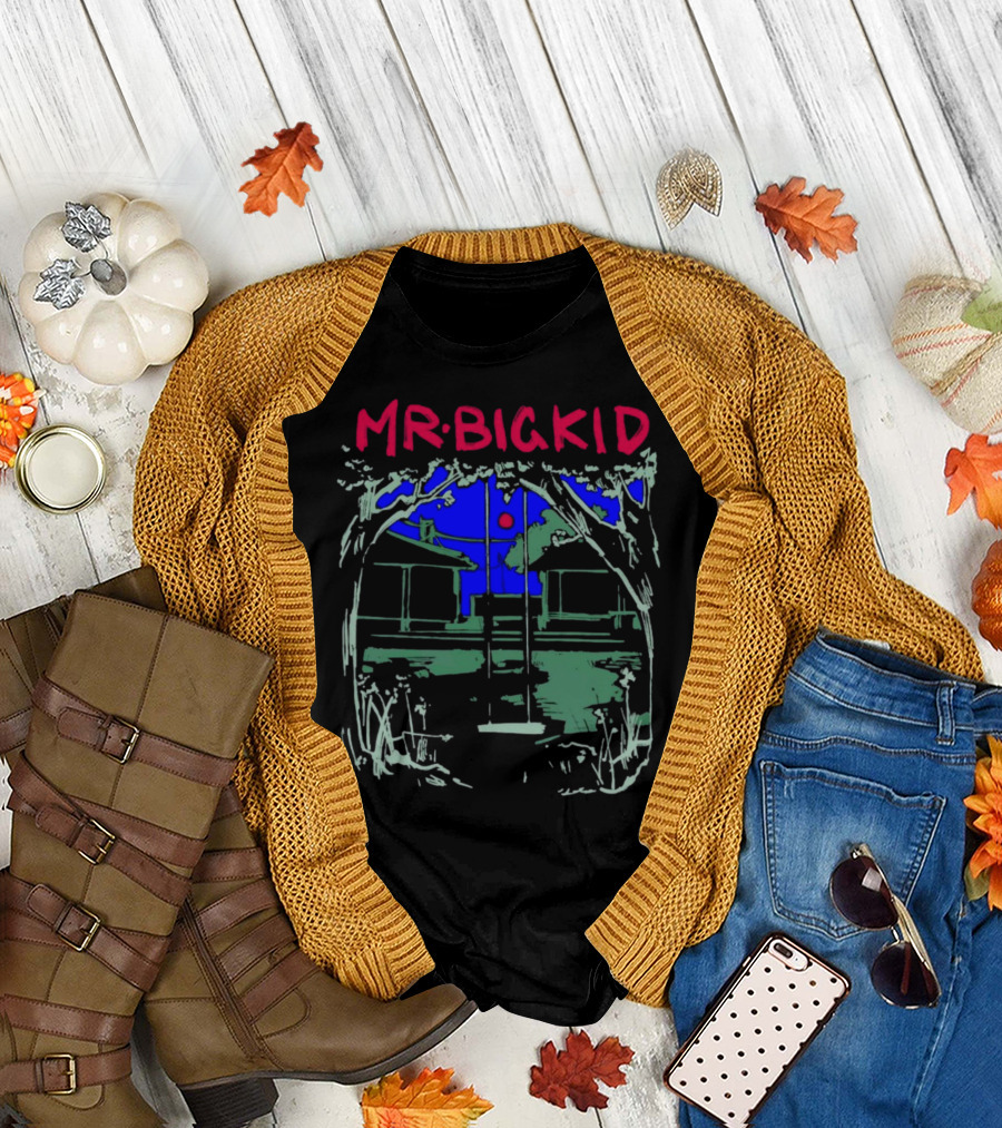 MR BIG KID Swing Under Tree House Night Scene T-Shirt