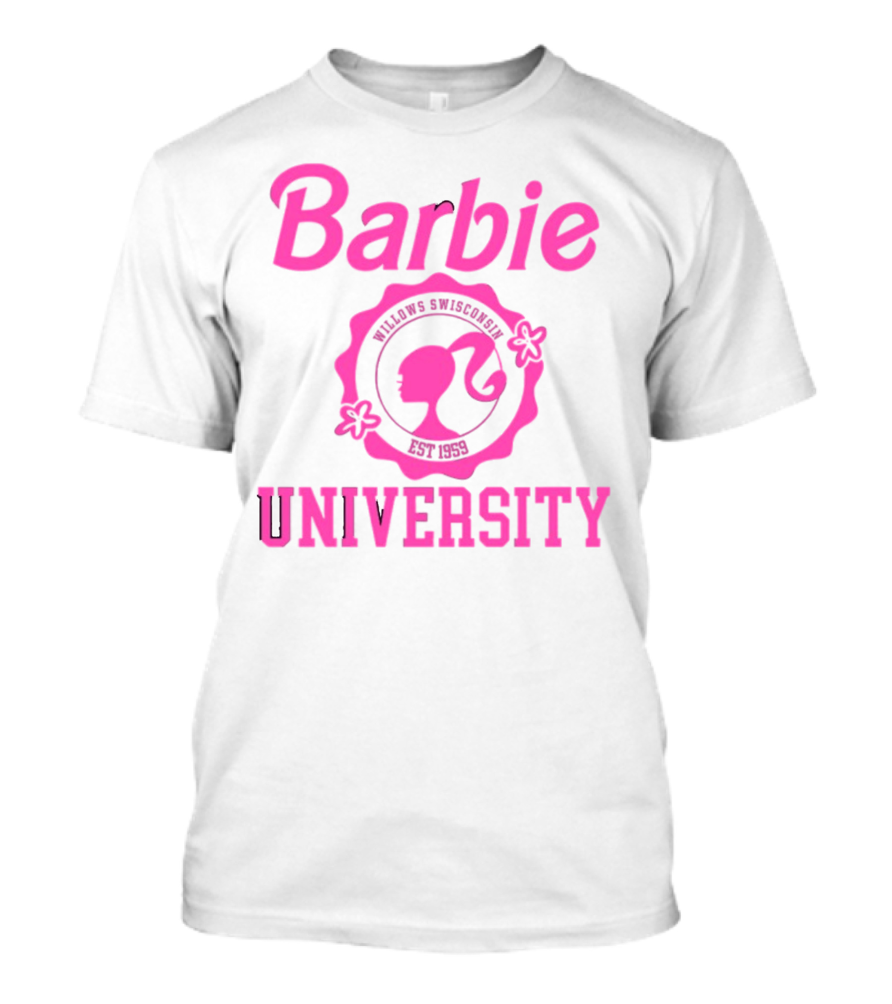 Barbie University Willows Wisconsin Est 1959 T-Shirt