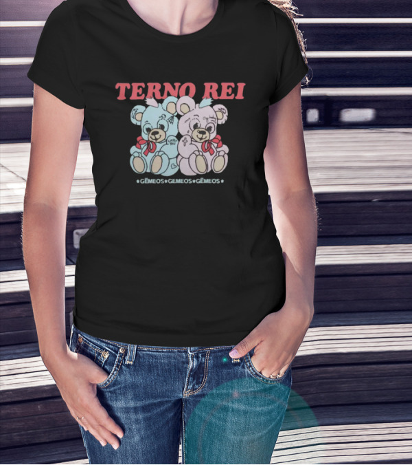 Terno Rei Ursinhos Gêmeos Gêmeos Gêmeos T-Shirt