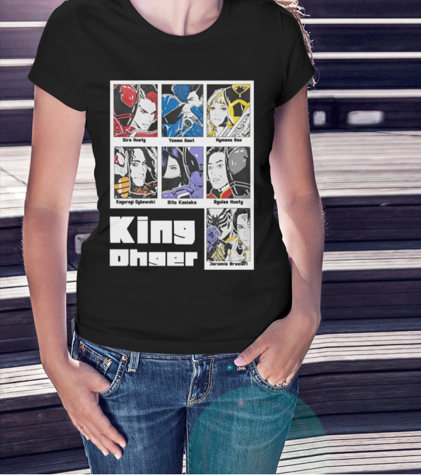 Kingohger Gira Husty Yanma Gast Hymeno Ran Kaguragi Dybowski Rita Kaniska Ryules Husty Jeramie Brasieri T-Shirt