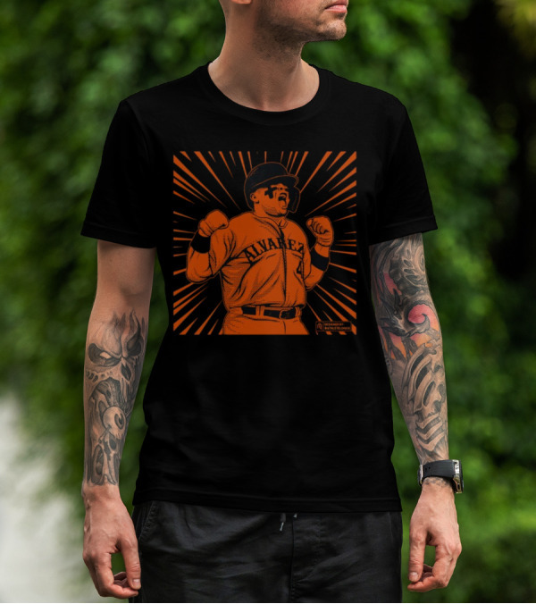 Athlete Logos Beast Alvarez Baseball Starburst T-Shirt