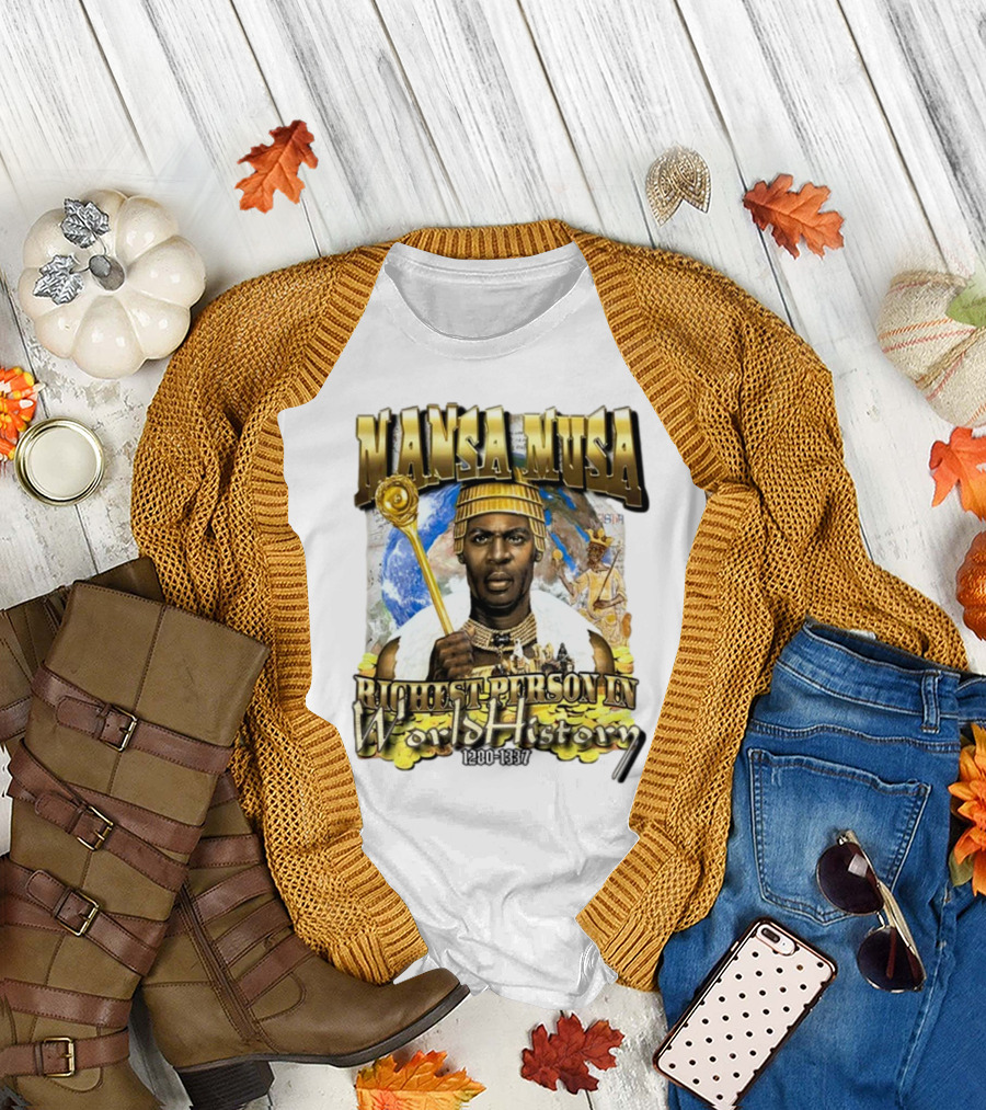 Mansa Musa Richest Person In World History 1280-1337 T-Shirt
