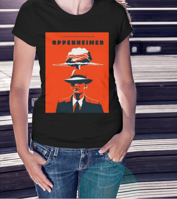 A Film By Christopher Nolan Oppenheimer Nuclear Explosion Iconic T-Shirt