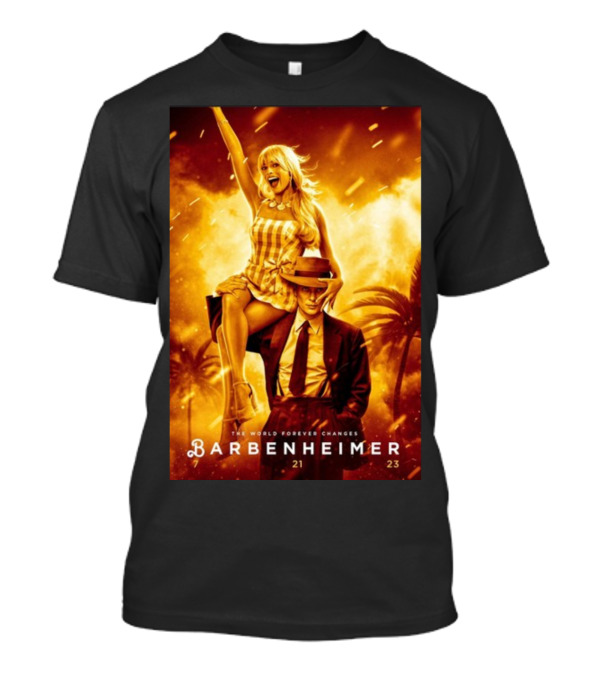 Barbenheimer 7 21 23 The World Forever Changes Stevereevesart T-Shirt