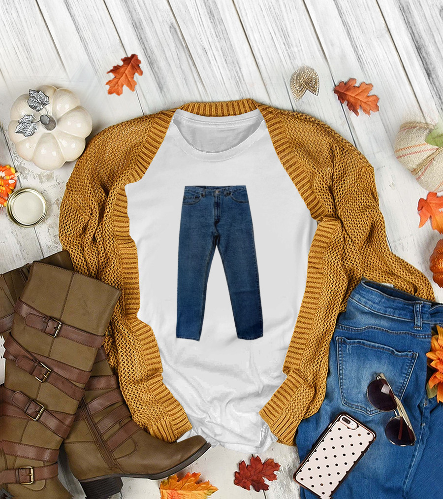 Jeans Pant Classic Denim Blue T-Shirt