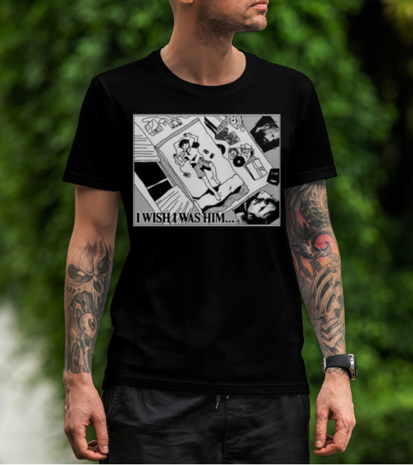 I Wish I Was Him Manga Style Bedroom Scene Father John Misty T-Shirt