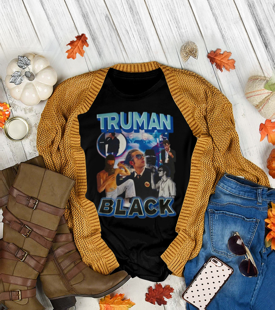 TRUMAN BLACK Iconic Multicolor Collage T-Shirt