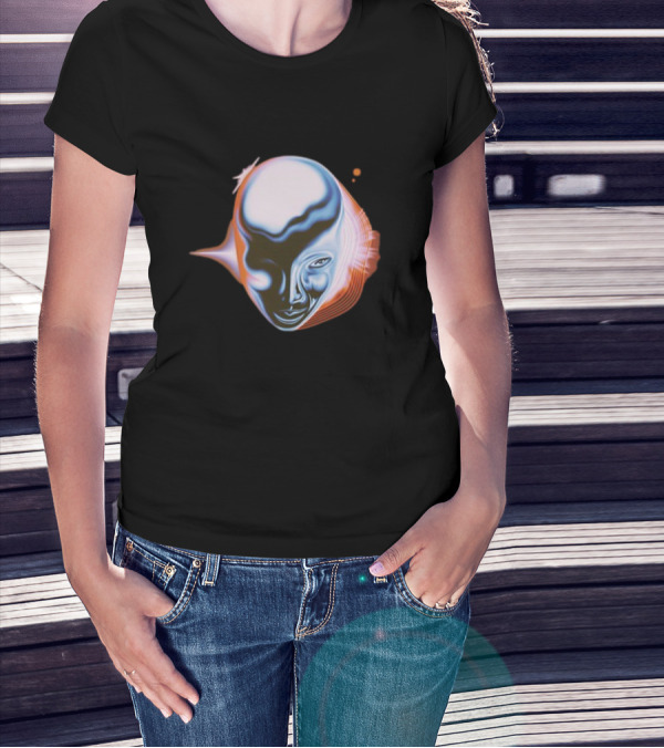 Take My Breath Futuristic Surreal Face T-Shirt