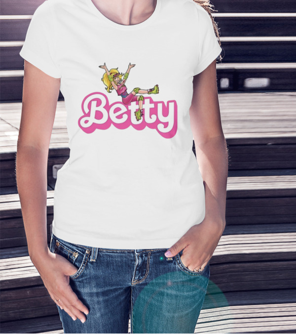 Betty Roller Skating Fun Barbie Style Adventure T-Shirt