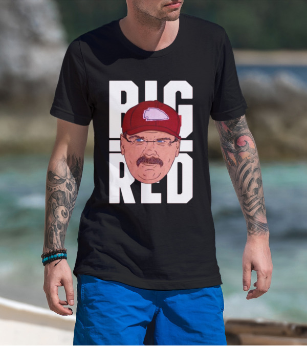 Thekyliewinfrey Andy Reid Big Red Face Illustration Chiefs Hat T-Shirt