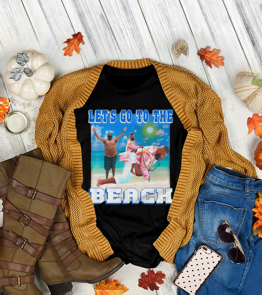 LET'S GO TO THE BEACH DJ KHALED BEACH SCENE WITH FLOATING AND JOYFUL POSE T-Shirt