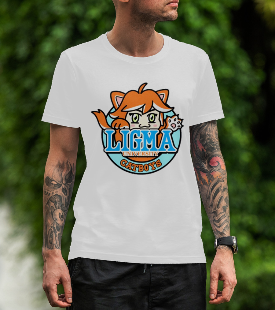 Ligma University Catboys Anime Style Mascot T-Shirt