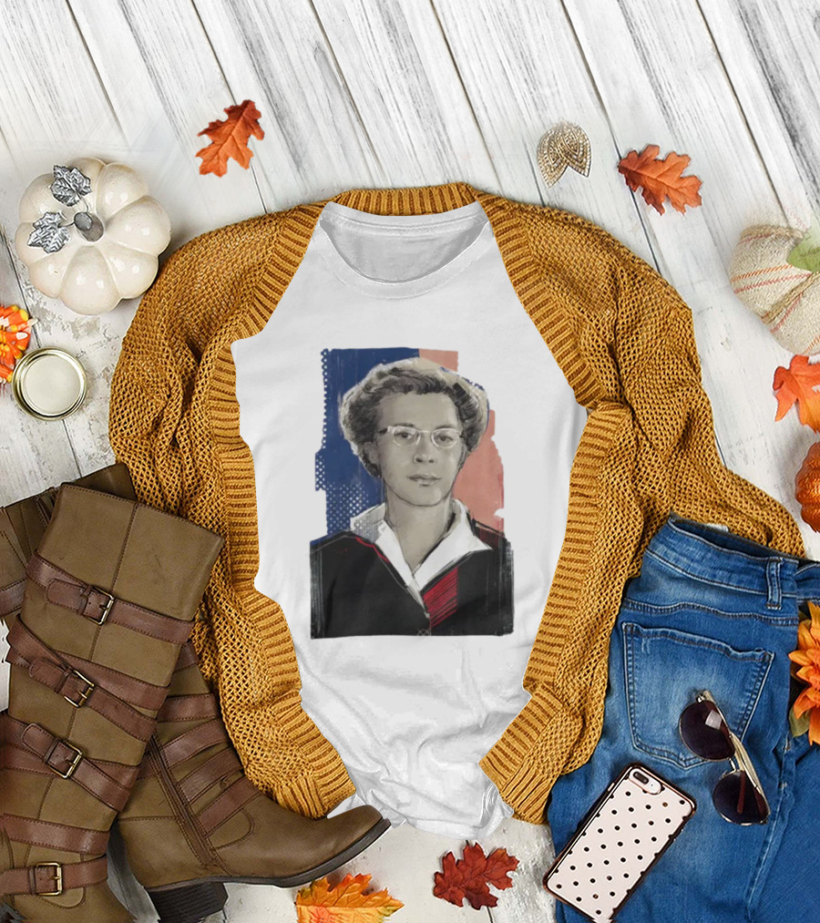 Milada Horáková Portrait with Blue T-Shirt
