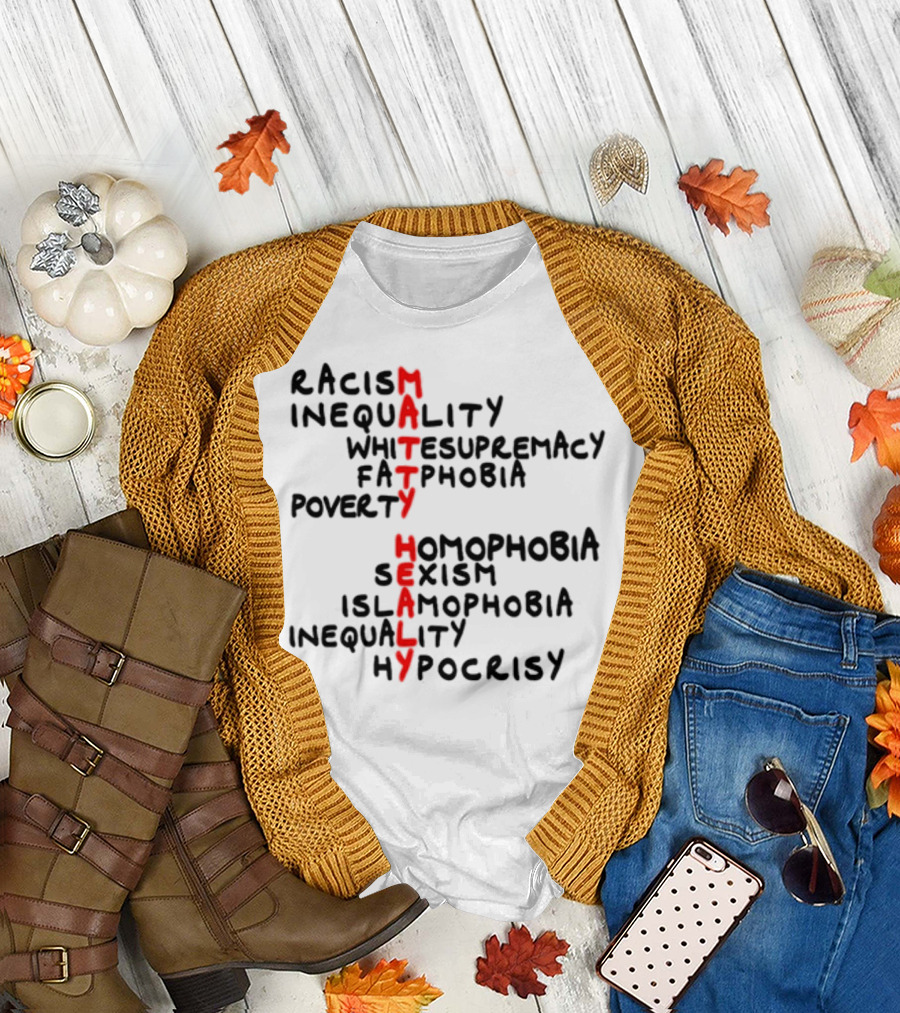 Goofy Goober Matty Healy Racism Inequality White Supremacy Fatphobia Poverty Homophobia Sexism Islamophobia Inequality Hypocrisy T-Shirt