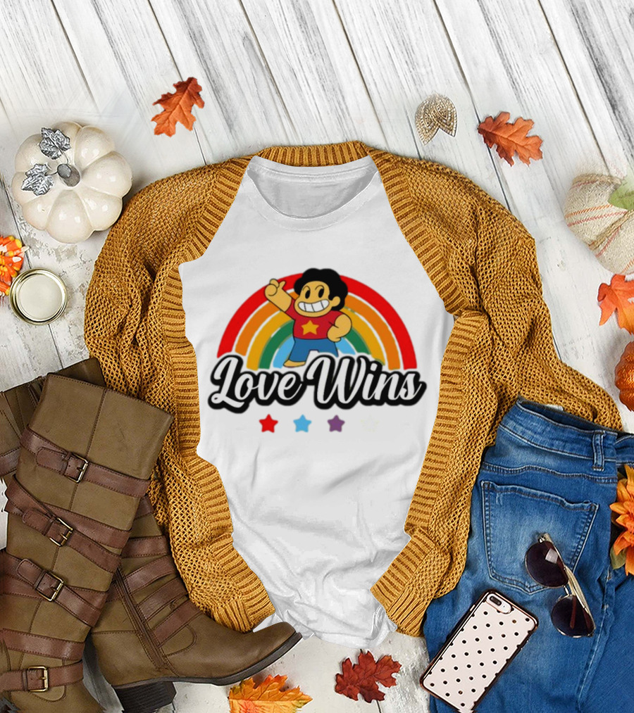 Love Wins Rainbow Steven Universe Star Power T-Shirt