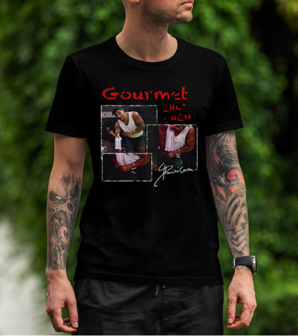 Gourmet Chen Chen Paulo Costa Signature Three-Image Collage T-Shirt