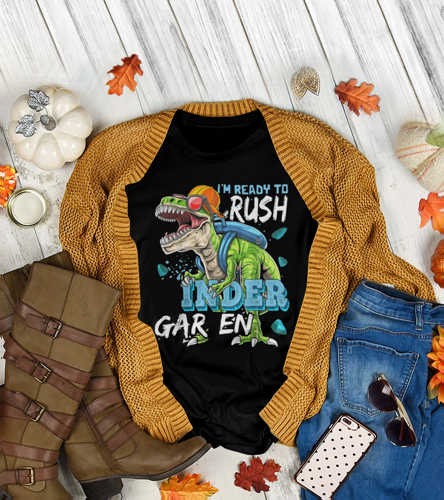 I'm Ready to Crush Kindergarten Dinosaur Adventure T-Shirt