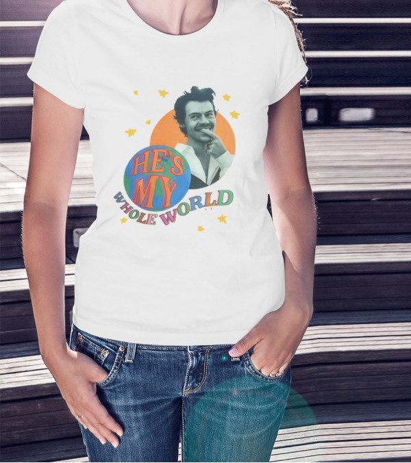 Harry He's My Whole World Stars T-Shirt
