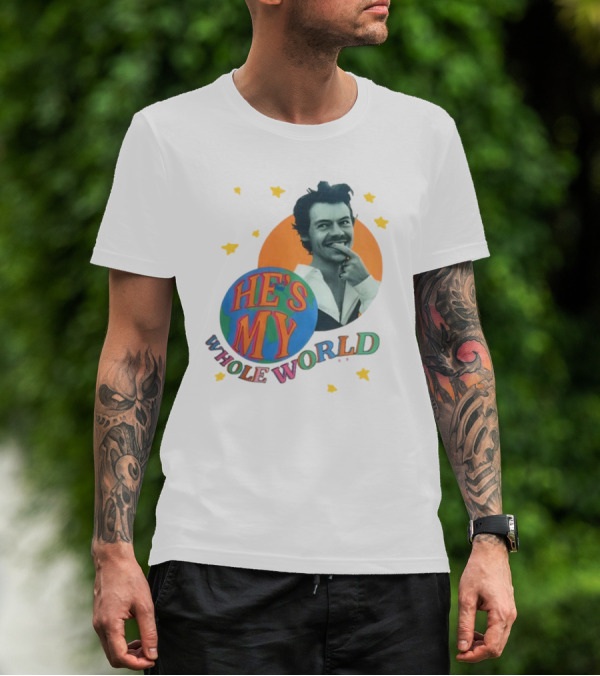 Harry He's My Whole World Stars T-Shirt