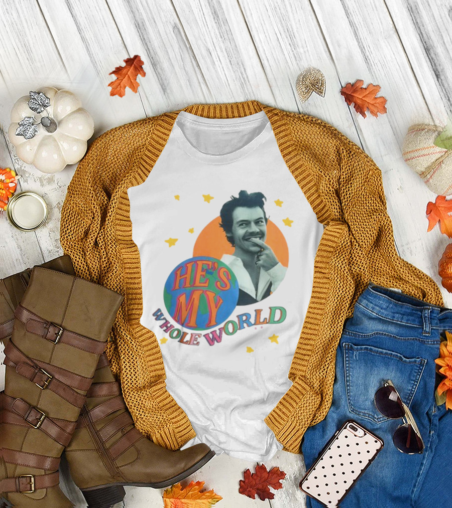 Harry He's My Whole World Stars T-Shirt