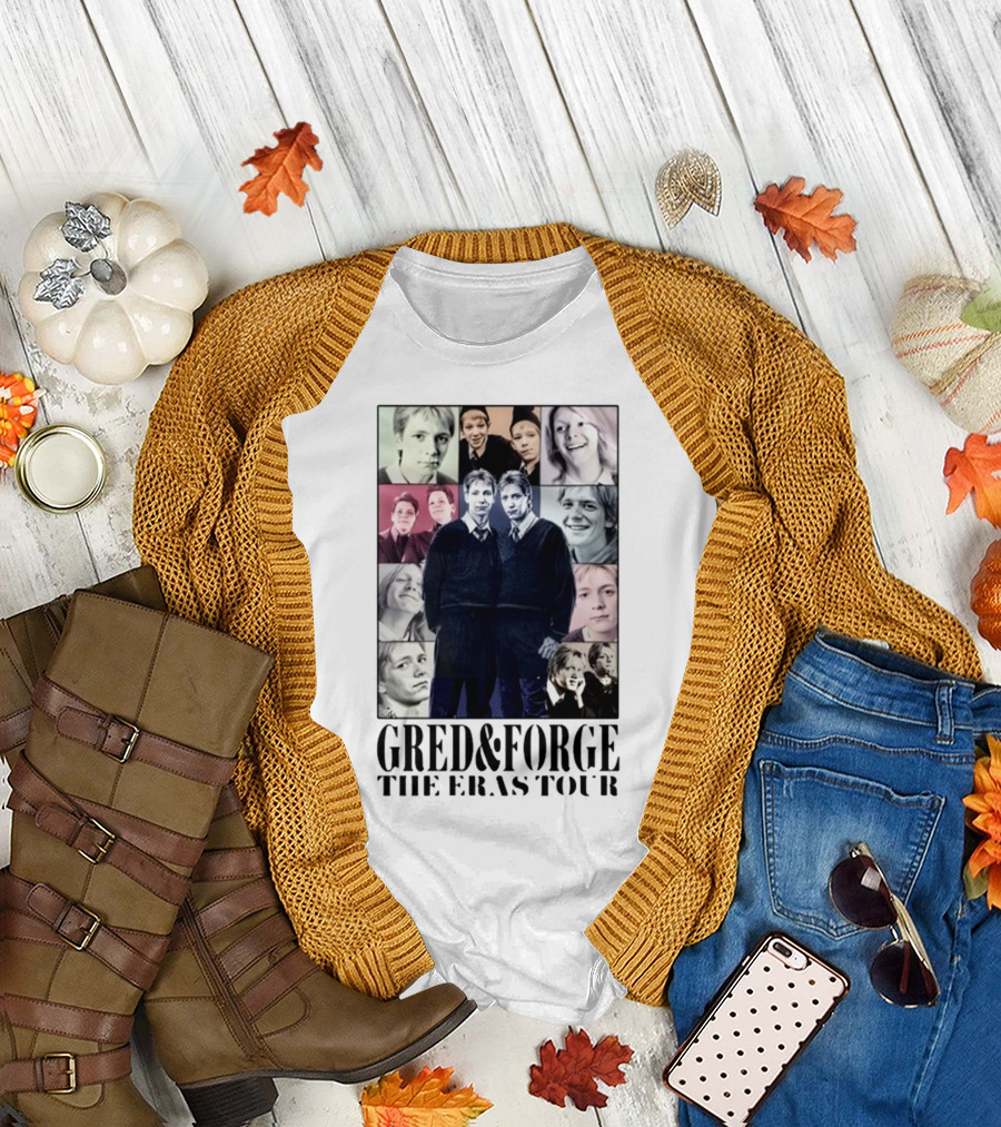 Gred And Forge The Eras Tour Collage of Characters T-Shirt