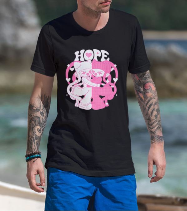 Lizigrace Hope Pink Hearts Embrace T-Shirt