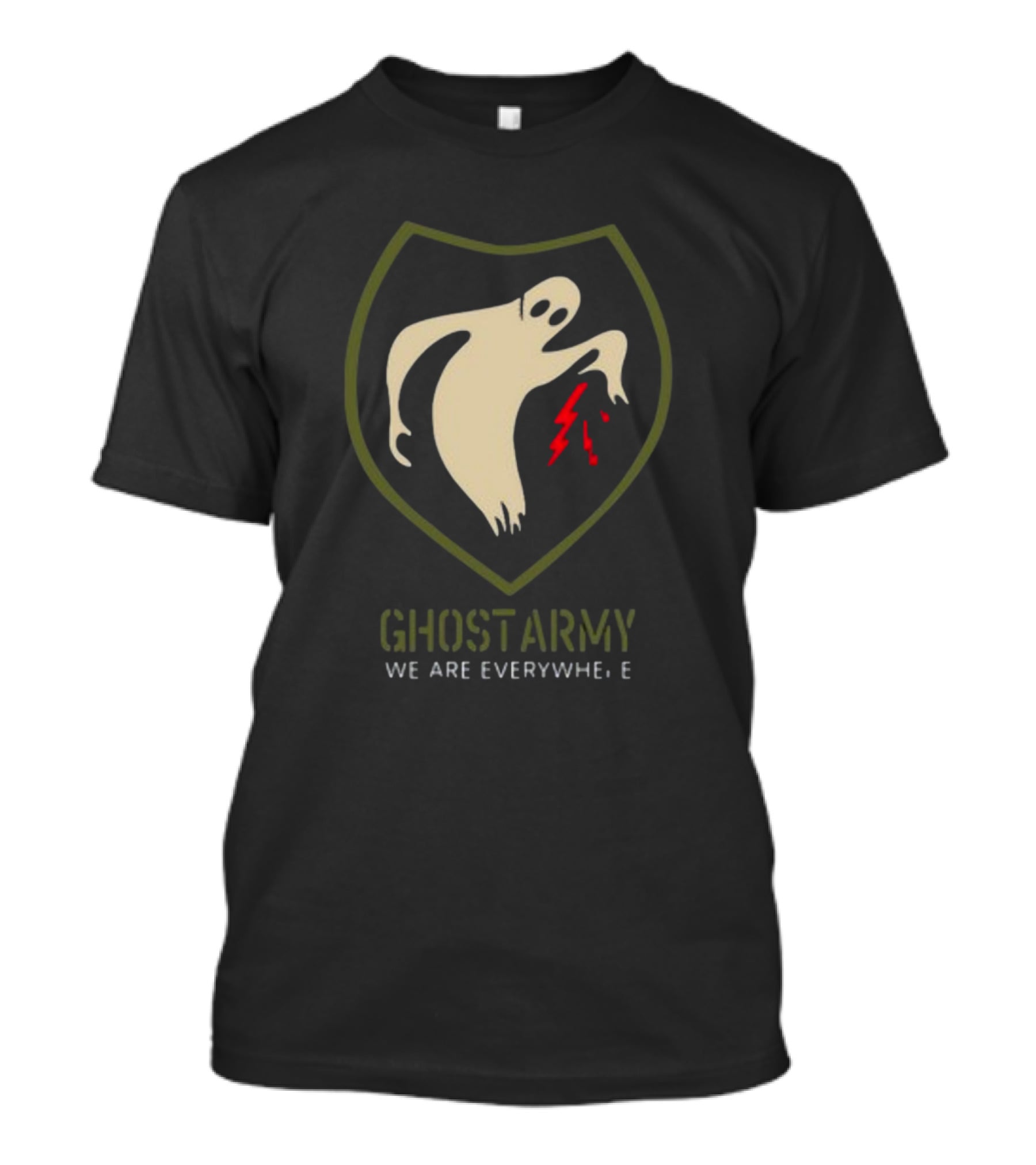 Ghost Army We Are Everywhere With Lightning Shield T-Shirt