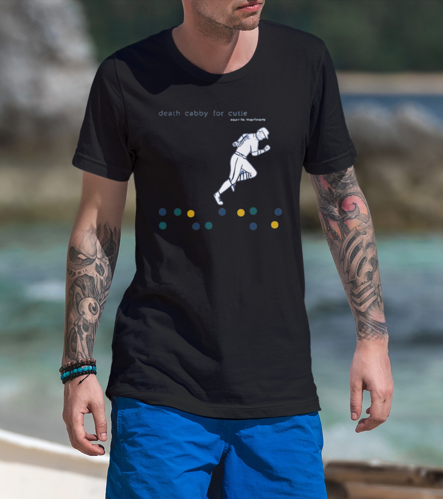 Death Cabby For Cutie Seattle Mariners Baseball Player Dots T-Shirt