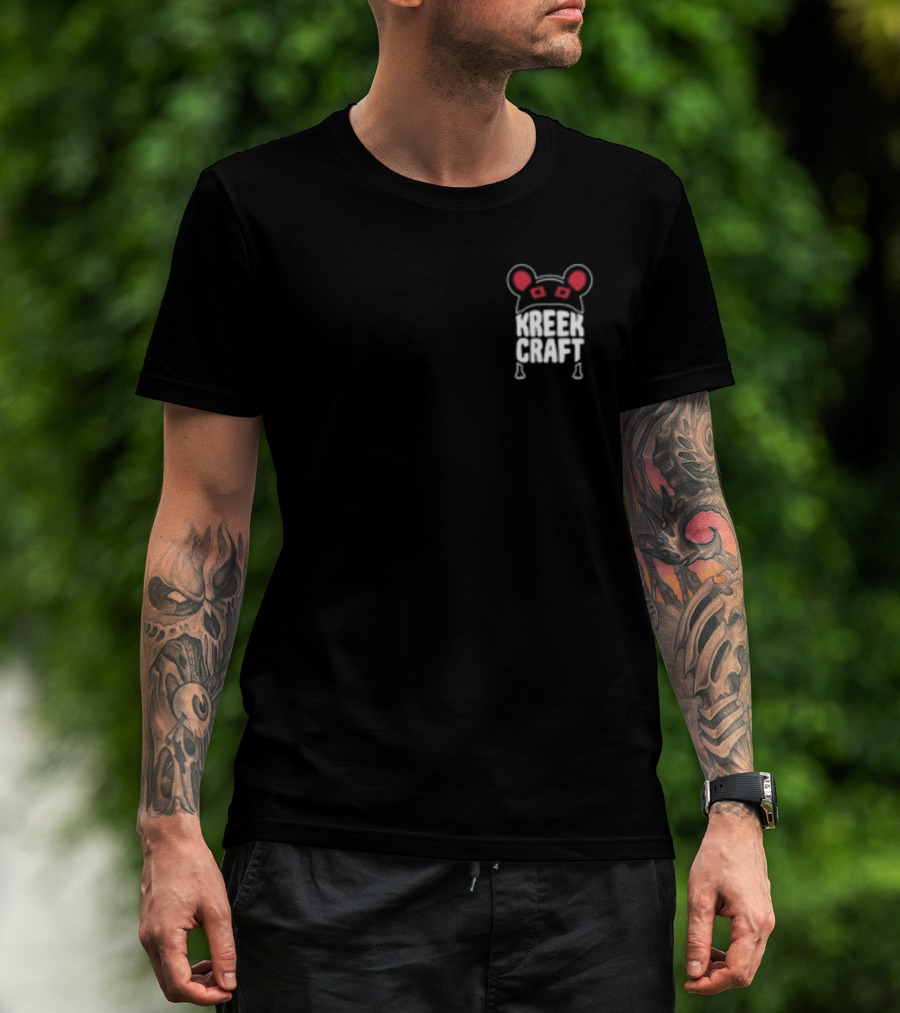 KreekCraft Hacker Gamer Iconic Red Ears T-Shirt