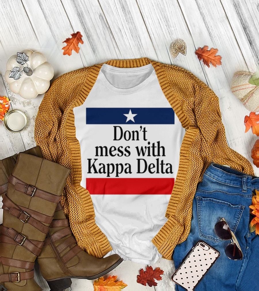 Don't Mess With Kappa Delta Texas Flag Style Star T-Shirt