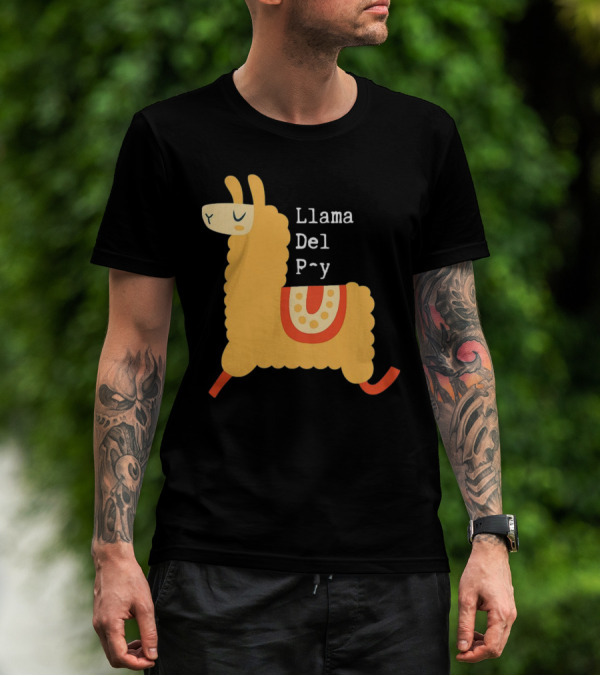 Llama Del P~y Funny Music T-Shirt